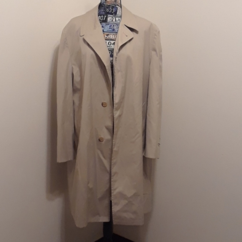 GLENEAGLES Men's Vintage Trench Coat